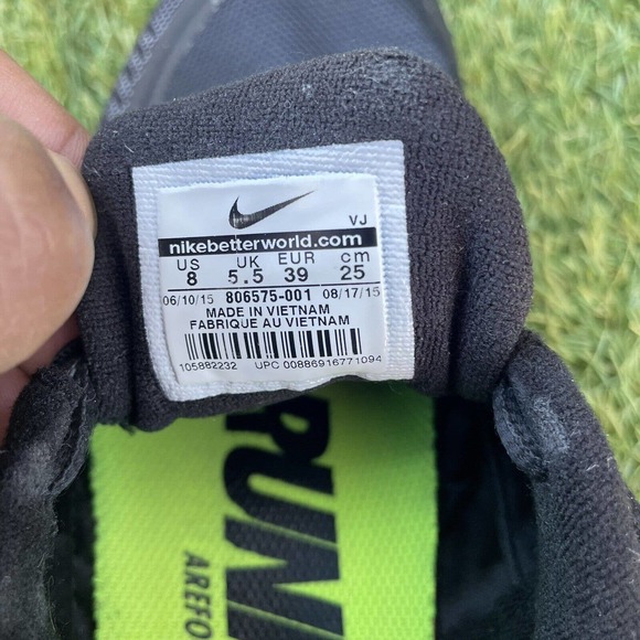 Nike FREE 5.0 Black/White/Dark Grey 806575-001 Women’s Running Shoes Size 8 - Picture 10 of 10